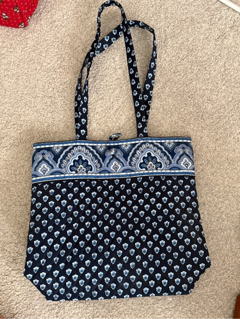 Vera Bradley - Blue Patterned Shoulder Tote